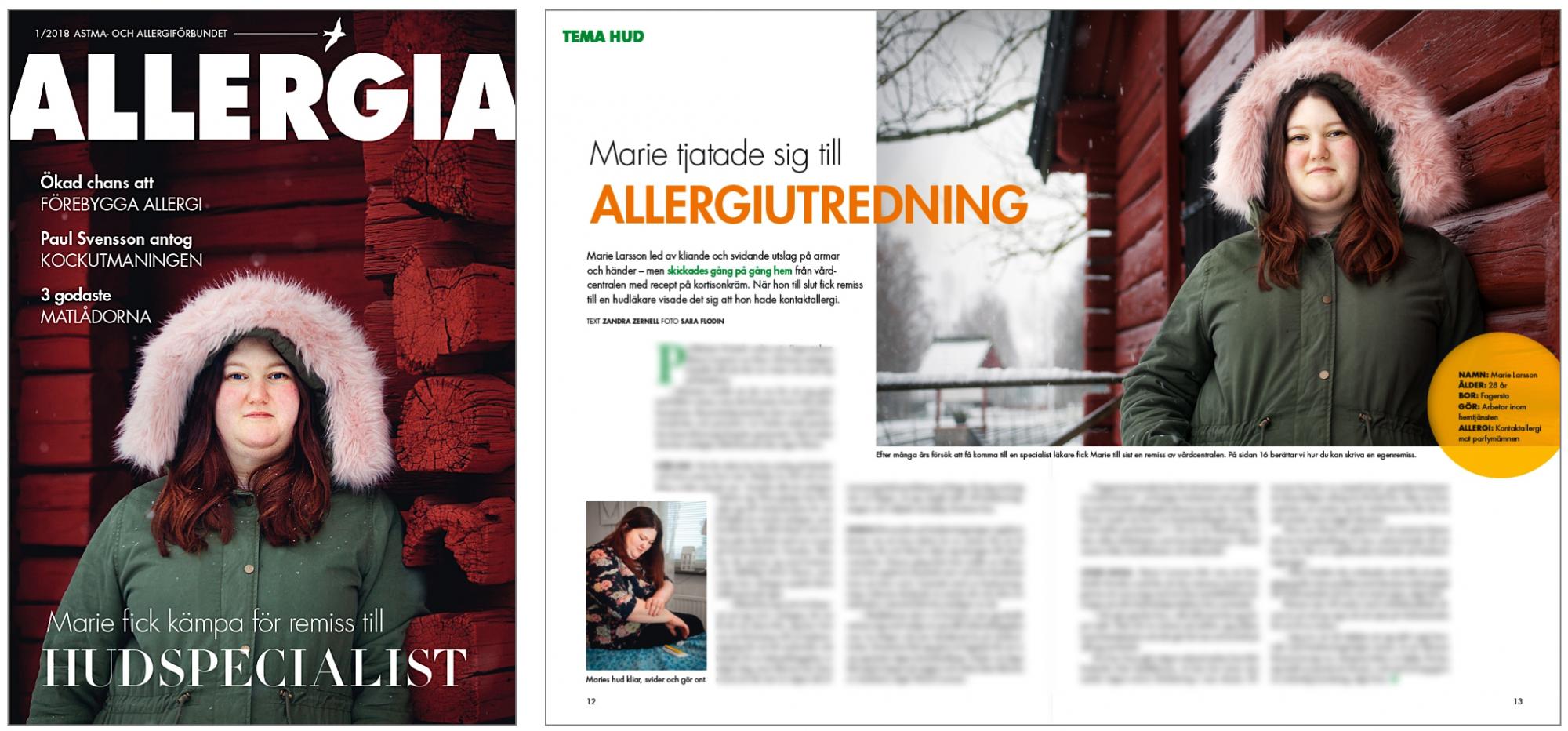 Publicerat i Tidningen Allergia, nr 1 2018. Klicka på bilden för att läsa texten.